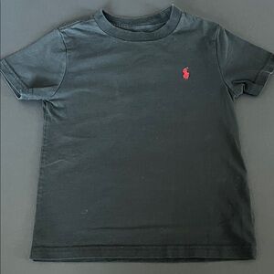 Polo by Ralph Lauren Boys Tee in Black with Red Logo